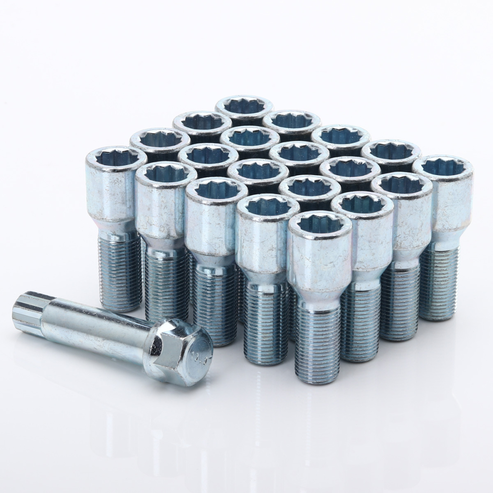 Radschrauben 60° Kegelbund | M14x1,25 Silber