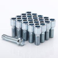 Radschrauben 60° Kegelbund | M14x1,25 Silber